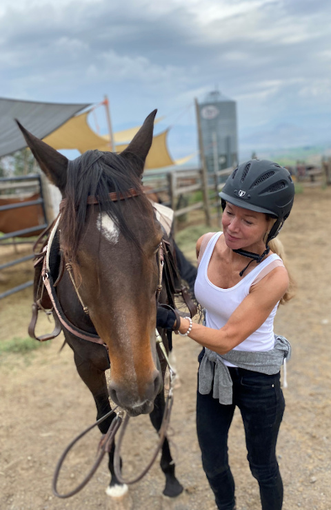 Caroline with horse